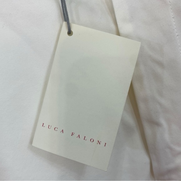 Luca Falconi NWT White Cotton Summer Chinos Size 52 US XL - Picture 5 of 9